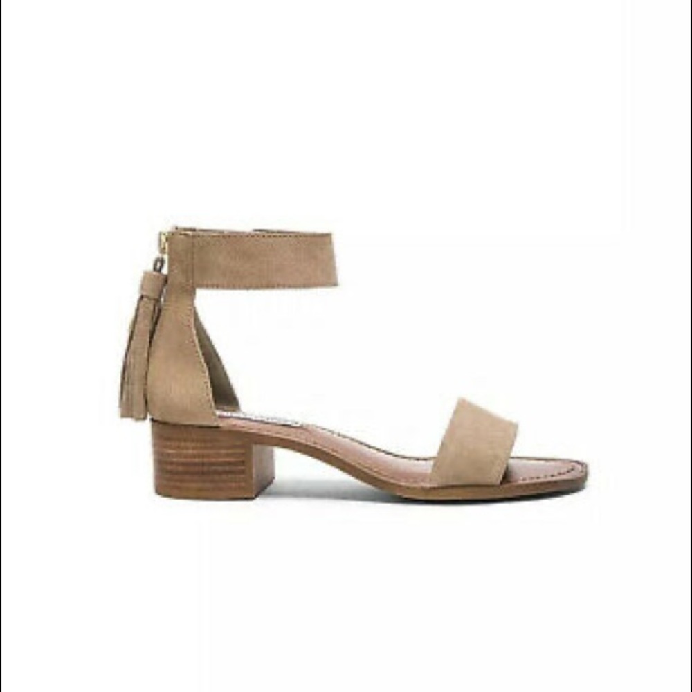 Steve Madden Darcie Taupe Sandals Ankle Strap Womens Size 8 M